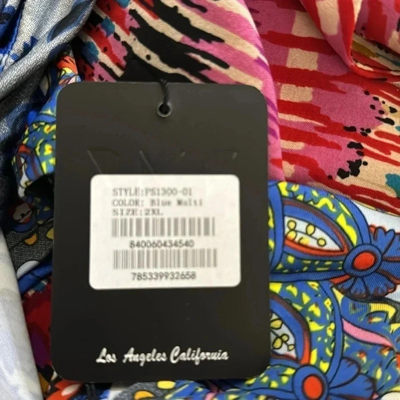 WHITE MARK New Plus Gypsy Goth Marlene Tunic Top size 2xl with 3/4 sleeves - Picture 4 of 5